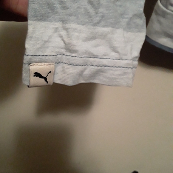 Puma Women's Blue Striped Light Activewear Hoody - Picture 10 of 10